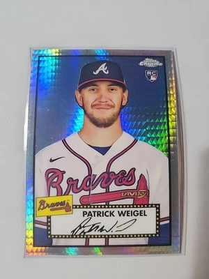 2021 Topps Chrome Platinum Anniversary Refractor Prism #105 Patrick Weigel NM-MT - Image 1 of 2
