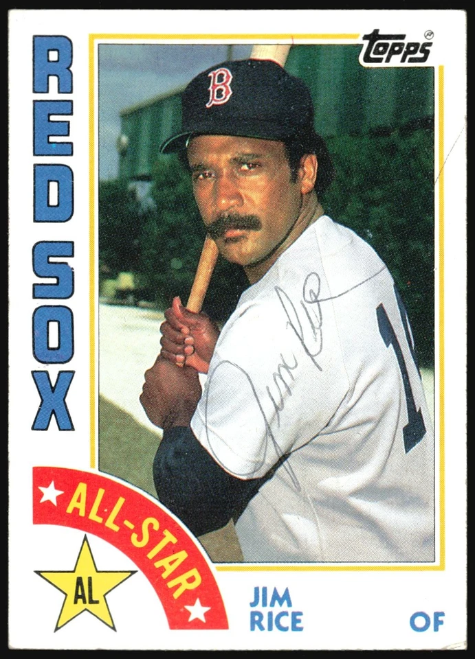1984 Topps All-Star JIM RICE Auto #401 (Creased - No COA) - Image 1 of 2