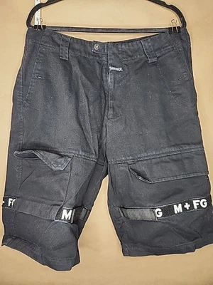 Pantalones cortos vaqueros vintage Marithe M+FG Shuttle Francois Girbaud negros 34 Foto 1 de 4