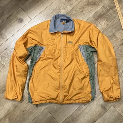 Chaqueta cortavientos vintage Patagonia Zephur cremallera completa para hombre naranja mediana forrada Foto 1 de 4