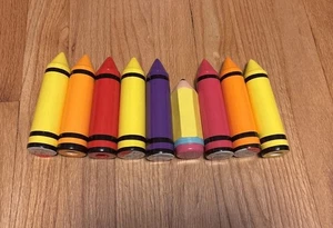 Target Bullseye Crayon Set Back To School Classroom Decor Pencil Colorful - Picture 1 of 5