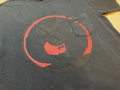 Camiseta de Bolsillo Grande De Colección Años 90 Mickey Mouse Weed Smoking 420 Westwood Seditionaries Foto 1 de 4