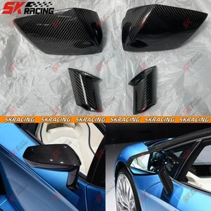 Dry Carbon Fiber Replace Mirror Caps Cover For Lamborghini Aventador LP700 12-17 - Picture 1 of 16
