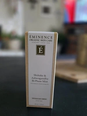 Eminence Organic Skin Care Shitake & Ashwagandha Bi-Phase Mist NIB - Image 1 of 2