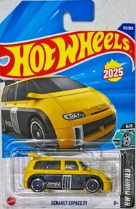 HOT WHEELS New 2025 Renault Espace F1 #5/5 #172/250 HW MODIFIED Yellow - Picture 1 of 3