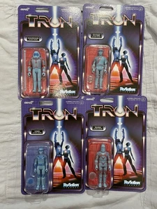 NEU Set 4 Disney Parks Super7 ReAction Figuren TRON Flynn Sark Yori & Krieger - Bild 1 von 6