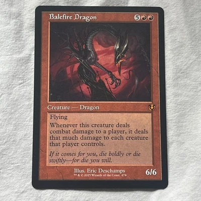 Balefire Dragon (Retro Border) - Innistrad Remastered - Magic MTG NM - Image 1 of 4