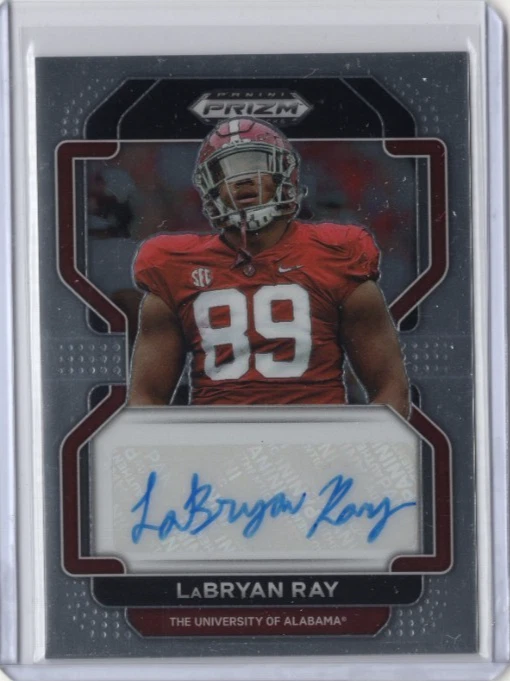 LABRYAN RAY NCAA Alabama 2022 Panini Prizm Draft RC Auto #RA-LRA Card - Image 1 of 2