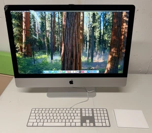 Working 2019 Apple iMac 27” 5K i9, 1TB SSD, 16GB RAM Apple VESA CRACKED CORNER - Picture 1 of 12