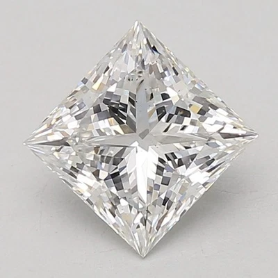 Lab Grown 2.04 Ct PRINCESS Cut IGI Certified CVD Diamond E Color VS2 Clarity - Image 1 of 4