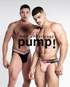 PUMP Sexy Model Thong Briefs Underwear Low Waist Men Bikini Underpants Jockstrap - Picture 1 of 27