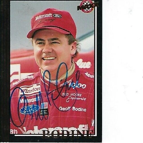 GEOFF BODINE SIGNED 1992 MAXX 5TH ANNIVERSARY UPDATE RACING #U2 - NASCAR - Image 1 of 1