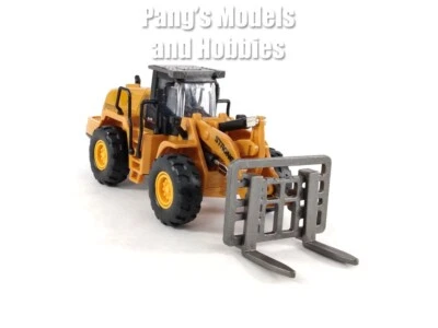 8 Inch Construction Wheel Loader w/ Pallet Fork 1/48 Scale Diecast Model - Image 1 of 4