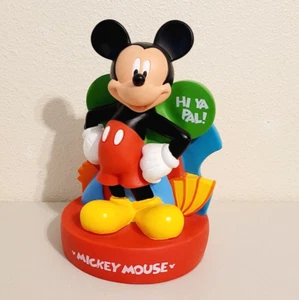 Disney Parks Hi Ya Pal! MICKEY MOUSE Coin Piggy Bank 10" - Picture 1 of 6