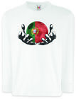 Portugal Football Magic Ball Kids Long Sleeve T-Shirt portoguese Soccer Flag