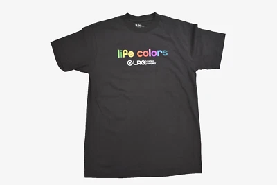 Lifted Research Group Mens LRG Life Colors Double Sided Black Shirt New S, M - Image 1 of 4