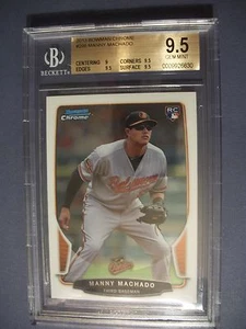 MANNY MACHADO 2013 Bowman Chrome #205 BGS GEM MINT 9.5 RC Orioles - Picture 1 of 1