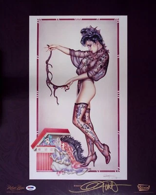 Litografía de Playboy PSA/DNA de Olivia de Berardinis Firmado Recuerdos 16x20 Foto 1 de 4