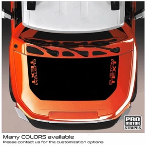 Toyota FJ Cruiser 2007-2023 Hood Accent Decals Stripes Blackout (Choose Color) - Picture 1 of 2