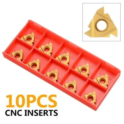 10pcs 16ER AG60 Carbide External Thread Carbide Inserts Blade Lathe Turning Tool - Image 1 of 4