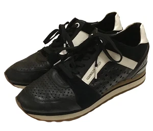 Michael Kors Billie Trainer Sneaker Shoes Womens Sz 10 Black and White - Picture 1 of 7