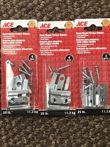 Unterputz Bilderaufhänger mit Schrauben 3 Packungen mit 4 Schrauben enthalten - Bild 1 von 4