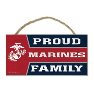 Insegna in corda di legno Marines Proud Marine Family 5"X10" Wincraft - Foto 1 di 1