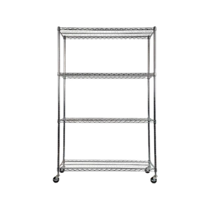 Palermo Modular Wire Storage Shelf 900 x 450 x 1800mm Steel Shelving - Carbon Ch - Picture 1 of 15