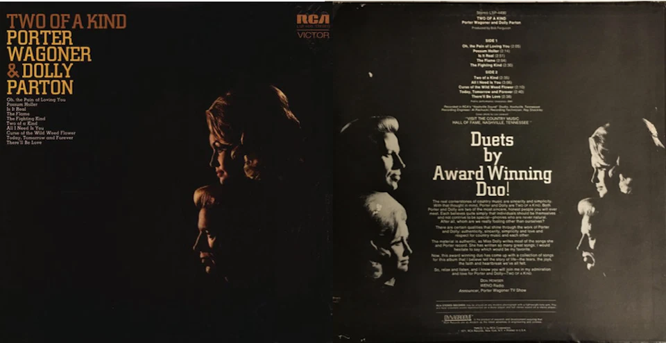 PORTER WAGONER & DOLLY PARTON rare LP: Two Of A Kind - SEALED orig. 1971 RCA-LSP - Image 1 of 1