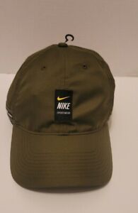 Nike NSW Heritage 86 Olive Strapback Cap Adult Unisex CI2908-393 New W/O TAGS