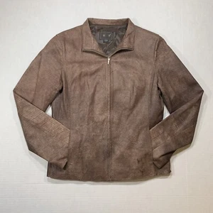 Valley Child Echt Ziegenleder Lederjacke Damen Größe L Braun Full-Zip - Bild 1 von 17