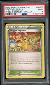 Pokemon ITALIAN Tropical Beach 2012 World Championships Promo BW50 PSA 9 MINT - Picture 1 of 2