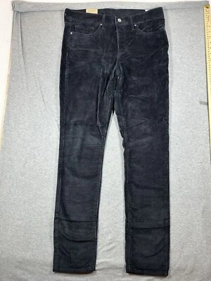 NEW! NWT LEVI'S 311 Shaping Skinny Corduroy Jeans Black Size 31x30 Irregular - Image 1 of 4
