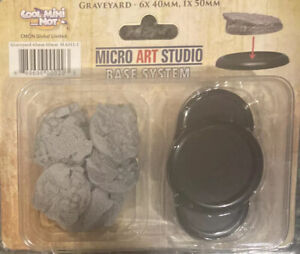 Micro Art Studio Bases: Graveyard 6x40mm 1x50mm