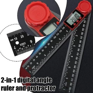 Digital Angle Finder Protractor (8 In/200 mm) Measuring Display LCD Ruler V1M0 - Picture 1 of 12