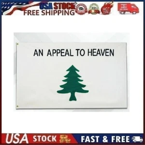 An Appeal to Heaven Flag 4X6 Liberty Tree Flag Pine Tree Flag USA 100D FABRIC - Picture 1 of 13