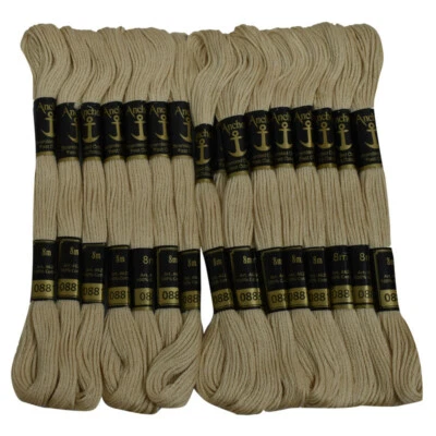 Anchor Threads Stranded Cotton Floss Cross Stitch Hand Embroidery,25 Skiens - Image 1 of 4