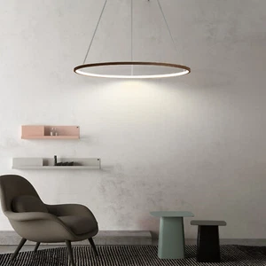Lámpara colgante LED diseño de anillo lámpara de techo H?ngelumpf lámpara de comedor redonda - Imagen 1 de 12