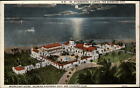 Florida St Petersburg Pasadena Golf Country Club aerial full moon 1929 postcard