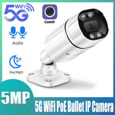 5MP IP66 WiFi 5G Audio Outdoor Waterproof IP POE Bullet Camera With SD Card Slot - Image 1 of 4