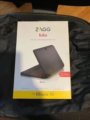 ZAGG Folio Wireless Tablet Keyboard & Case for Ellipsis 10 HD BLACK - Image 1 of 2