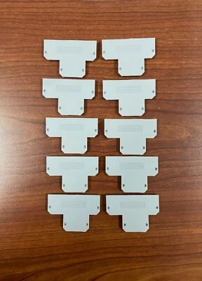 C3 Controles C3controls WTB2-EPW4DD (WTB2 EPW4DD) Placas finales grises (Lote de 10) Foto 1 de 2