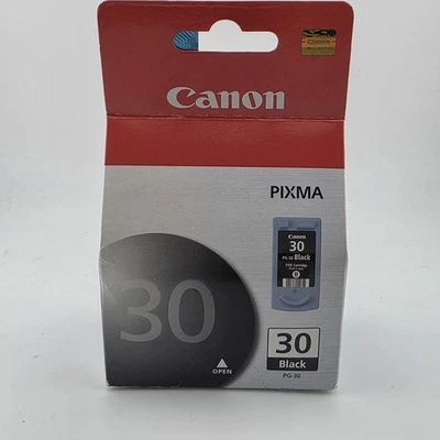 Canon PG-30 Black Ink Cartridge Genuine OEM PIXMA New Sealed 1899B002 - Image 1 of 4