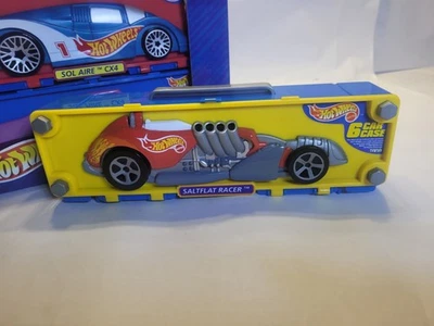 NEW Hot Wheels Salt Flat Racer Carrier Carry 6 Car Case Vintage Mattel 1998 Nos - Image 1 of 4