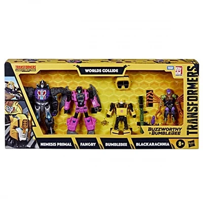 Transformers Buzzworthy Bumblebee - War for Cybertron Worlds Collide 4-Pack with - Image 1 of 4
