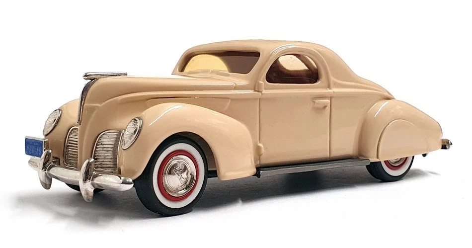 Durham Classics 1/43 Scale DC-4C - 1938 Lincoln Zephyr 2Dr Coupe - Dk Cream - Image 1 of 4