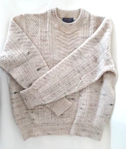 Pendleton !00% Wool Pull Over Sweater Ivory Men's Size XL - Picture 1 of 8