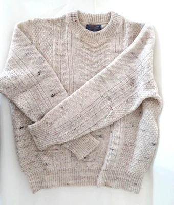 Pendleton !00% Wool Pull Over Sweater Ivory Men's Size XL - Image 1 of 4