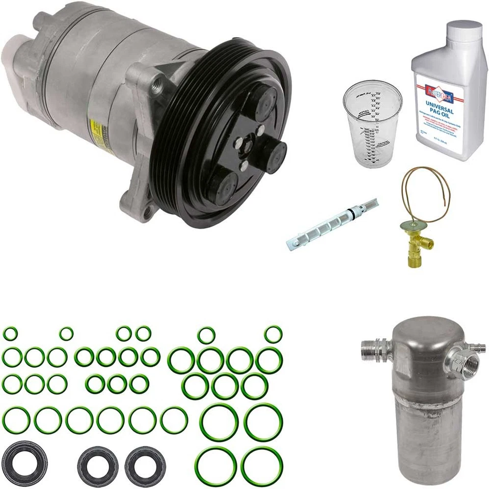 Compresor de aire acondicionado Omega para Chevrolet Lumina APV 1995 con kit de reparación de aire acondicionado CSW Foto 1 de 1