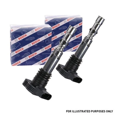 Ignition Coils Pair Fits Alfa Romeo 145 33 Fiat Cinquecento Coupe Doblo Lancia - Image 1 of 4